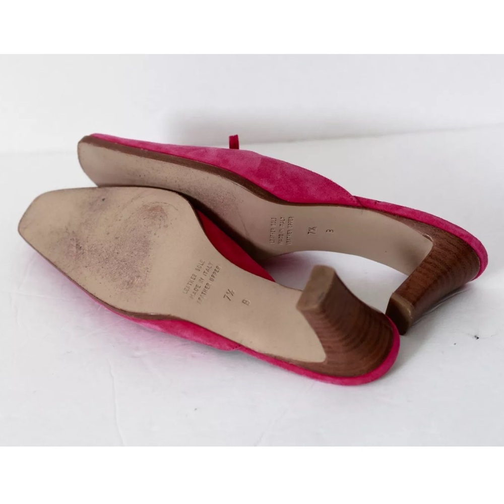 Saks Fifth Avenue Pink Mules - Picture 5 of 5